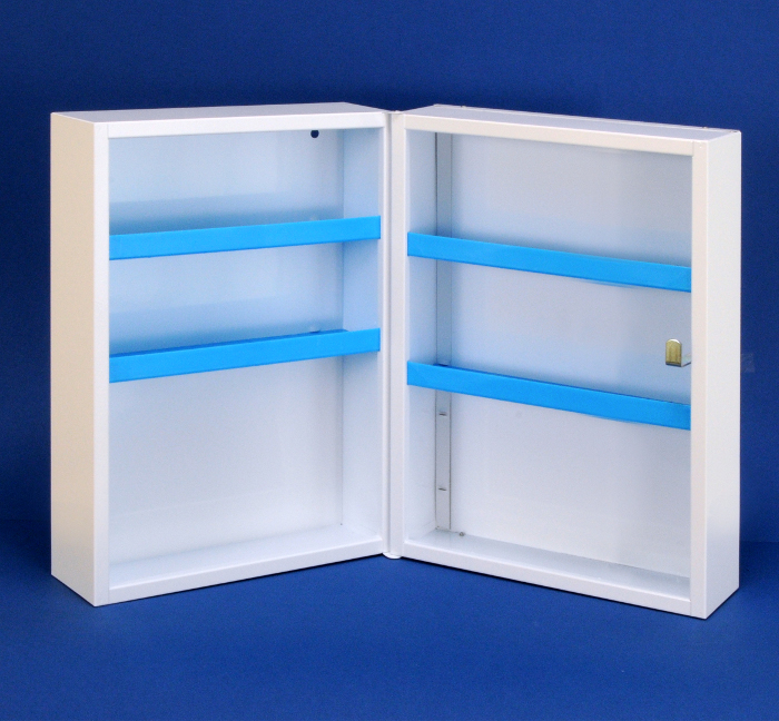 Armadietto Porta Medicinali Da Parete LJJJXXX | Acciaio Inox 4 Scomparti Con Chiusura A Scatto | 42x17x55 Cm